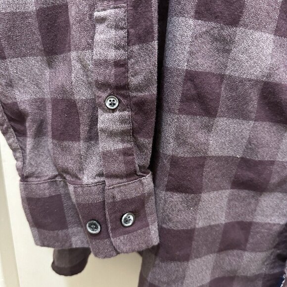 2/$30 ROWM Plaid Button Down Shirt Mens 2XB Purple Grunge Casual Skater 90s - Picture 4 of 9